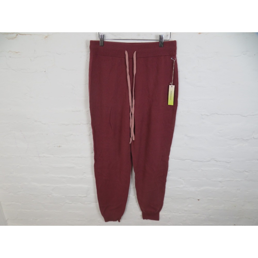 Summersalt Jogger Pants Womens XL Red The Coziest Cashmere Merino Wool Warm